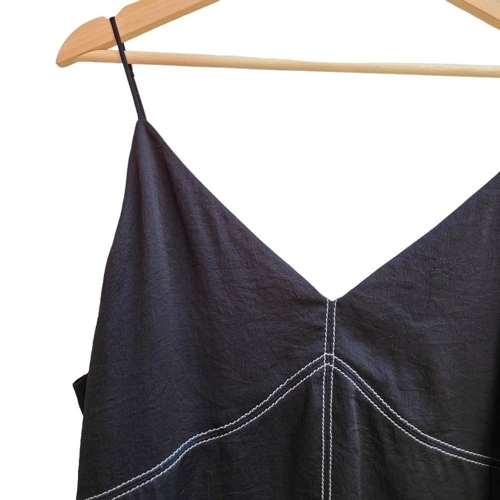 Express Black Tank Top with Accent Stitching - Picture 2 of 9